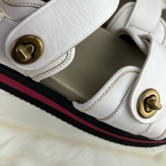 COACH TRAIL PLATFORM SANDALS SIZE 9B WOMANS - Picture 6 of 13